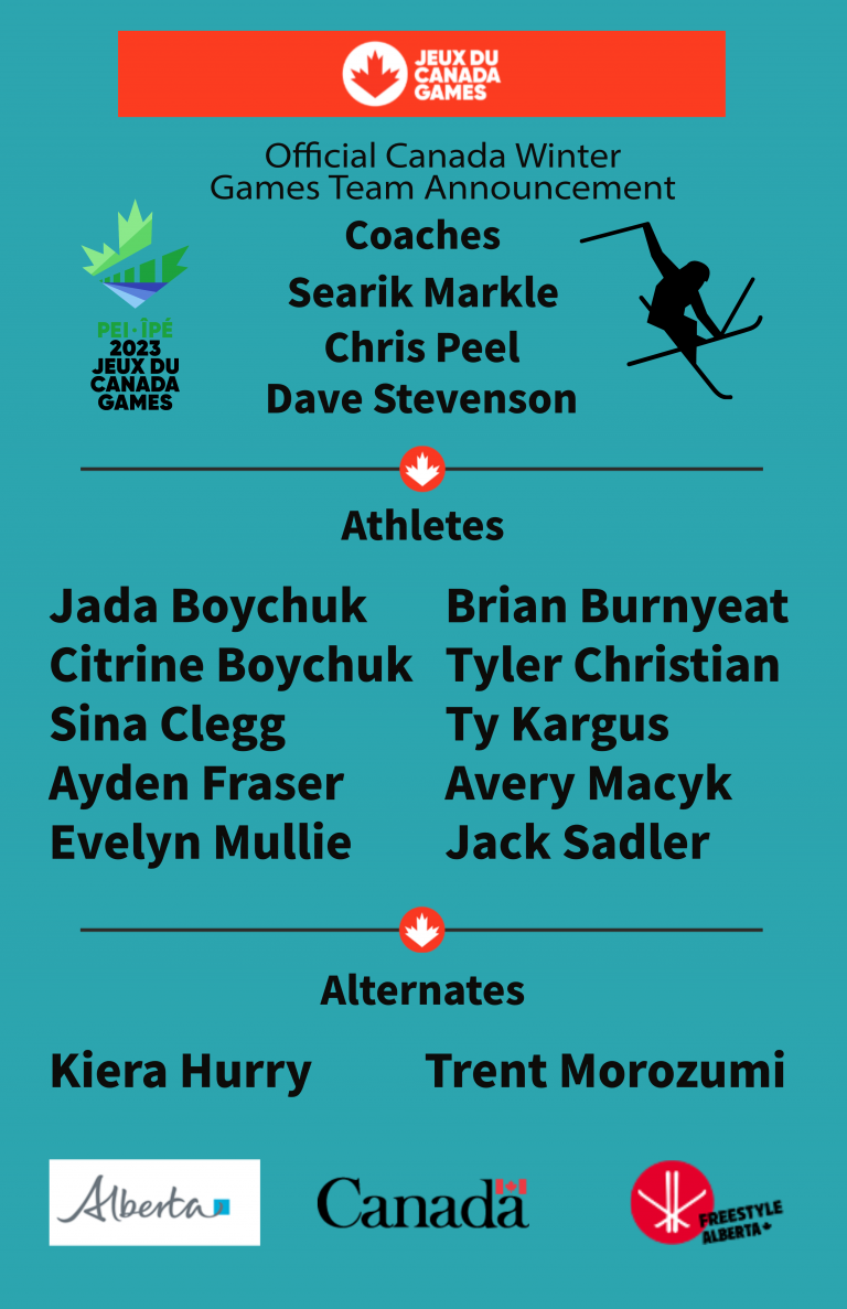 2023 Canada Winter Games Team Announcement Freestyle Alberta